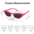 thumbnail image 2 of Gafas de Sol FEISEDY Pequeñas Cat Eye Vintage Cuadradas para Mujer B2291, 2 of 6