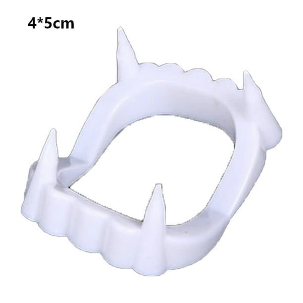 Pack De 4 Colmillos De Vampiro De Resina Médica Reutilizables, Talla única Para Fiestas De Halloween Y Cosplay
