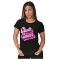 thumbnail image 4 of Breast Cancer Awareness Crush Cancer Womens Slim Fit Graphic Tee Brisco Brands M, 4 of 5