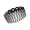 Black, variant on AGIUFGS Resin Hair Side Comb with Braided Edge, Festive Holiday Designs, for Home Use