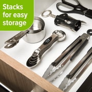 Prep Solutions Durable Nesting Measuring Spoon Set for Kitchen