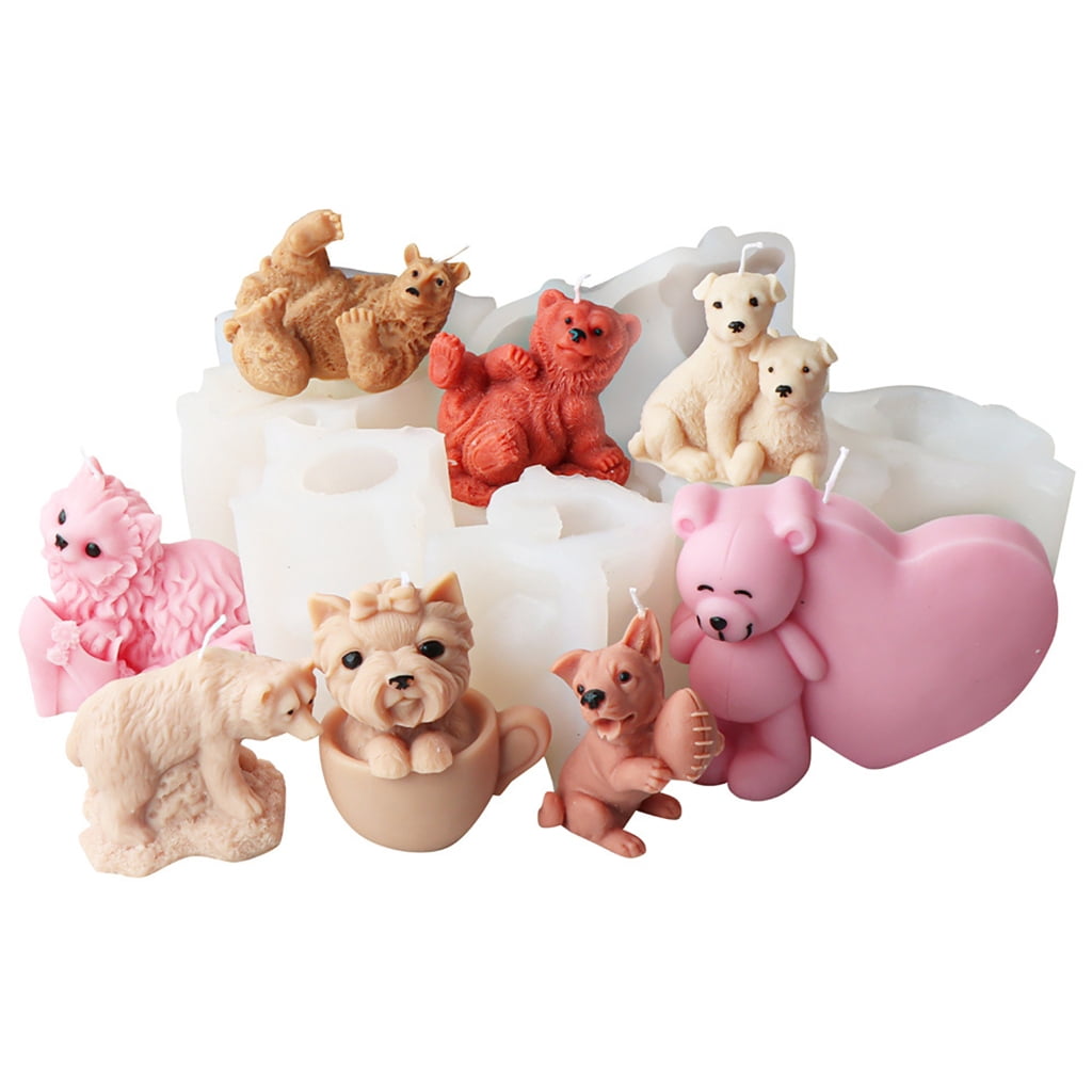 Geemin Statue Moulds Silicone Candle Molds Crafts Mold Cute Shape Handmade Craft Mold Silicone Ornament Molds for Statue