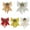 Golden-5PCS, variant on 5 Pack Red Christmas Bows Xmas Wreaths Garland Bows with Pinecones for Christmas Tree Ornaments Sets Indoor Outdor Decoration, 12 x 13.5 Inches