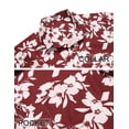 thumbnail image 5 of COOFANDY Mens Beach Shirts Short Sleeve Floral Button Down Shirt Island Cruise Ship Essentials, 5 of 7