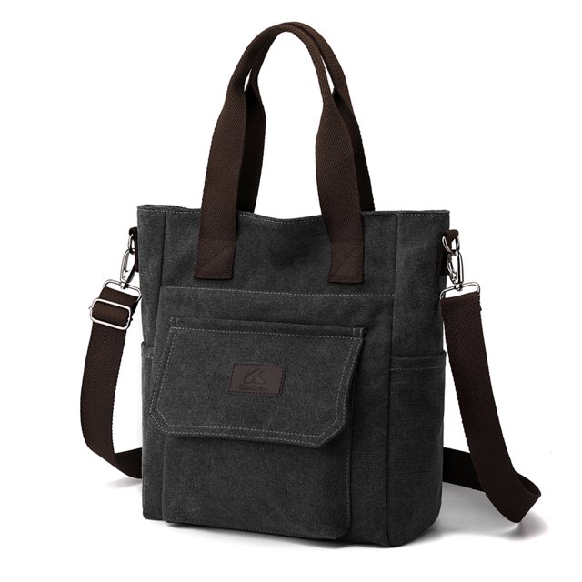 Bolsa bandolera para mujer de hombro de lona vintage Hobo Shopping Totes (Negro) Tmvgtek Para estrenar
