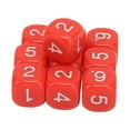 thumbnail image 6 of 16mm Number Dice, Round Corner 20PCS Intelligence Develop Polyhedral Dice Set  For Numeral Teaching Red,White,Black, 6 of 8