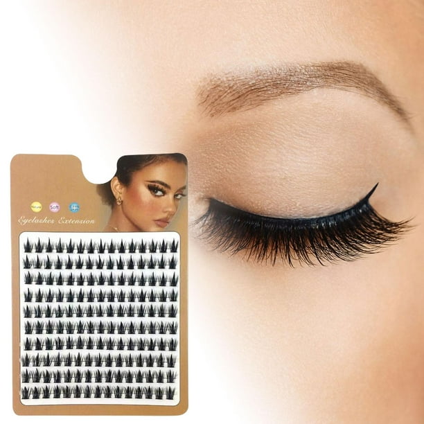 Individual Lash Clusters Comfortable Easy to Disassemble Fake Lashes Wisps Manga Lightweight for Stage Performance Party Banquet Photography
