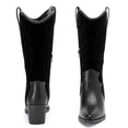 thumbnail image 2 of Love Steetly Cowboy Boots for Women Western Cowgirl Chunky Heeled Mid Calf Boot Pointed Toe Comfort Casual Fashion Calf High Womens Knee-High Boots., 2 of 6