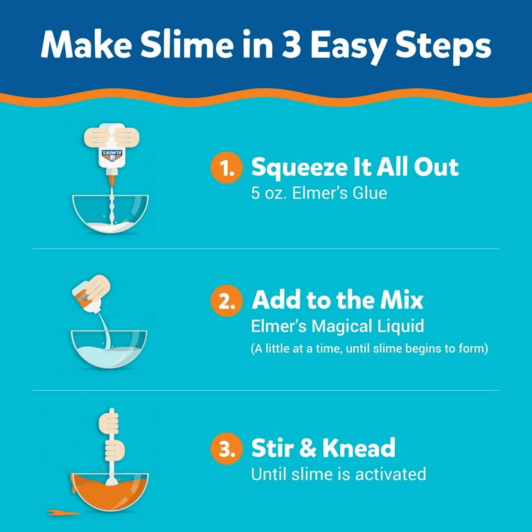 Elmer's Glue Magical Liquid Activator Solution, 1 Quart Slime Activator,  Clear 