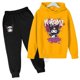 thumbnail image 3 of Conjunto de dos piezas de ropa infantil de Hello Kitty Kuromi, traje deportivo para niños y niñas de 3 a 14 años, traje informal de moda Kawaii para otoño, 3 of 5
