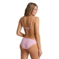 thumbnail image 3 of Roxy Ruched Bralette & Soul Searcher High Waist High Leg Mod Set - Size L - Color: Lav, 3 of 5