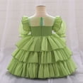 thumbnail image 4 of JIaleilei Girls Bowknot Princess Dress Baby Short Sleeve Mesh Fashion Cake Dress Wedding Dress Girl Dresses Light, 4 of 4