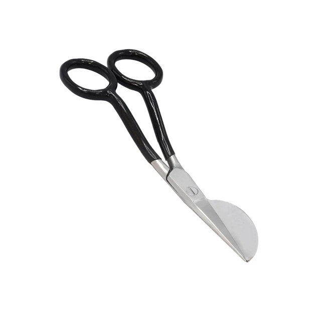 7" Duckbill Applique Scissors for Thread Tufted Carpet Fabric Shears Black