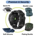 thumbnail image 3 of Correa de reloj de silicona suave de 26 mm para Garmin Fenix 7X/6X/5X/3, 3 of 6