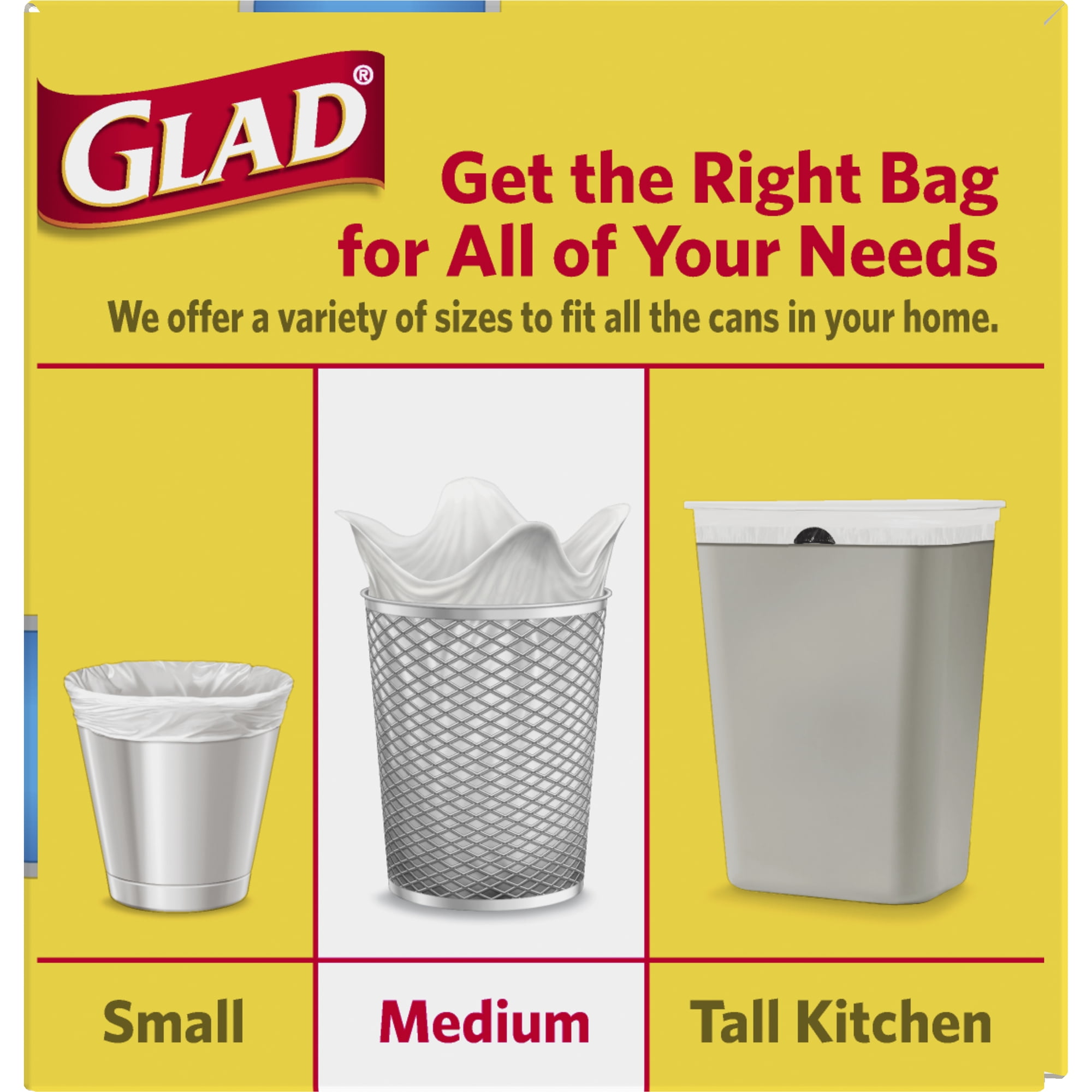 Glad 4 Gal. White Fresh Clean OdorShield Quick-Tie Small Trash Bags  (26-Count) 1258778812 - The Home Depot