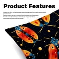 thumbnail image 2 of Seven Starred Iadybird Set of 2 Velvet Throw Pillow with Unique Patterns - 16x16, 18x18, 20x20 Inches for Various Occasions - Pillows Covers Throw Pillow Inserts Pillow Inserts, 2 of 6