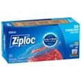 Ziploc® Brand Freezer Bags with New Stay Open Design, Gallon, 80