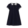 thumbnail image 4 of FUZHIQ Girls Back to School Uniform Dress Short Sleeve A Line Polo Dress Casual Daily Kids School Outfit for 10-11 Years, 4 of 4