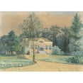 thumbnail image 2 of Jan Gerard Smits 14x11 Gold Ornate Wood Frame and Double Matted Museum Art Print Titled - Buitenplaats' T Kleine Loo (1860), 2 of 4