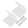 thumbnail image 4 of Bobinas vacías transparentes para máquina de coser, carretes con caja de plástico, suministros de costura para el hogar, 50 Uds., 4 of 12