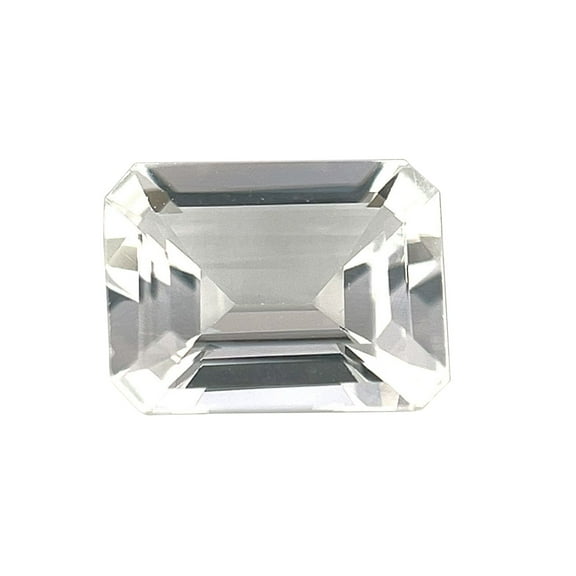 Certified Natural 2.5 Carat White Topaz Emerald Shape Step Cut 9x7 mm Loose Gemstone April Birthstone