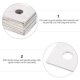 thumbnail image 3 of Greenadscape 10Ud Placas Cuadradas De Acero Inoxidable Resistentes Para Industria Hogar Con Textura Segura, 3 of 8