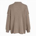 thumbnail image 4 of Towmus Fall Outfits for Women 2025 Fashion Clothes Winter Waffle Knit Clothing Oversized Button Down Shirt, 4 of 7