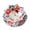 Red, variant on Blue and White Porcelain Umbrella Tea Strainer Set – Creative Ceramic Loose Leaf Tea Infuser with Holder Base, Filter Mesh & Tassel Accent