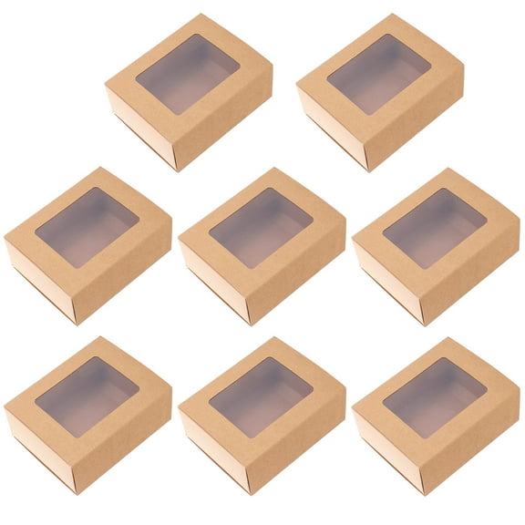 FRCOLOR  10 Pcs Happy Paper Gift Box Greeting Card Storage