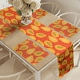 thumbnail image 2 of Ambesonne Fruits Table Runner & Placemats, Papaya Exotic Food Pattern, Placemat 4 pcs + Runner 16"x72", Vermilion and Pale Orange, 2 of 2