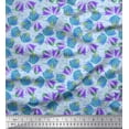 thumbnail image 1 of Soimoi Cotton Duck Fabric Artistic Floral Printed Craft Fabric by The Yard 42 Inch Wide, 1 of 3