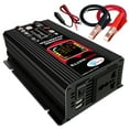 thumbnail image 1 of Modified Sine Inverter High Frequency 6000W Power Watt Power Inverter DC to AC Converter Car Power Inverter with 2.1A Dual USB Port Battery Clips Car Plug LCD Display Screen, 1 of 7