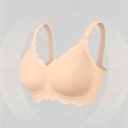 thumbnail image 5 of Qwertyu Wireless Jelly Bras for Women No Underwire Scalloped Push Up Bralettes Seamless Soft Comfort Everyday Tshirt Bra Complexion 42, 5 of 7