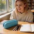 thumbnail image 6 of Hyknon Silicone Pencil Case Small Aesthetic Pencil Pouch with Zipper Waterproof Stationery Pen Bag for Makeup Classroom College Office, 6 of 6