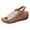 Khaki, variant on Orthopedic Wedges Gladiator Dressy Sandals for Women Ladies with Adjustable Back Strap Comfortable Peep Toe Arch Support Platform Chunky Walking Summer Shoes Black Size 8