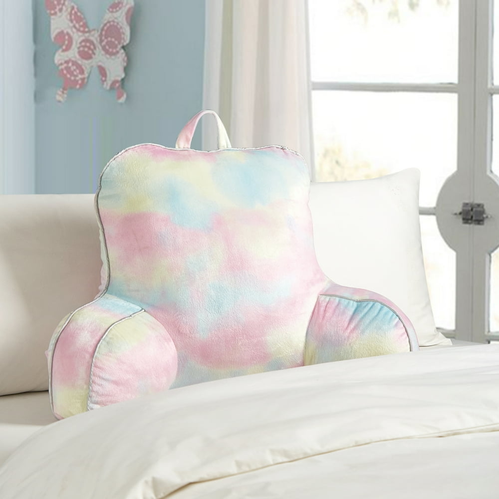 Your Zone Kids Super Soft and Cozy Camo Backrest Pillow, Size 24" x 17", Pink