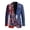 Statue Of Liberty 250 Year Print, variant on Psesaysky Solid Regular Fit Suits Set for Work Daily Wear, Polyester Long Sleeve Men's Blazer with Slim Fit
