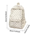 thumbnail image 2 of Women's Polka Dot Backpack Casual Large Capacity Nylon Daypack for School Campus Commute Travel Weekend (Khaki), 2 of 6