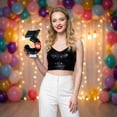 thumbnail image 5 of Gothic Cake Topper, Halloween Birthday Decor, Black Glitter Number 3 Birthday Candle With Vampire Lips, Cake Topper for Halloween / Gothic Themed Birthday Party Decorations, Vampire Lips Number 3, 5 of 5