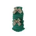 thumbnail image 2 of NAISIBABY Kids Leg Warmers, Stretchy Loose Cute Bow Cotton Knitted Winter Christmas Knee High Socks for Girls Green Free Size, 2 of 5