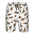 thumbnail image 3 of Goofa German Shepherd Dog Printed Mens Swim Trunks Summer Quick Dry Short Beach Swimwear Bathing Suits-Large, 3 of 9