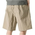 thumbnail image 4 of cllios Men's Cargo Shorts Casual Classic Fit Work Shorts Lightweight Athletic Shorts with Multi Pockets Cargo Shorts for Men Under $10 Khaki,XXL, 4 of 4