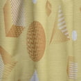 thumbnail image 4 of Designart 'Yellow Minimal Geometrical Shapes' Mid-Century Modern Curtain Panel, 4 of 5