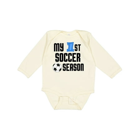 

Inktastic My 1st Soccer Season Gift Baby Boy Long Sleeve Bodysuit