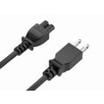 thumbnail image 2 of Cable Leader 6Ft 3-Prong Notebook Power Cord Nema 5-15P To C5 18Awg Svt 10A 125V, 2 of 6