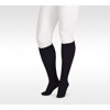 Juzo 2002 Soft Closed Toe Knee Highs w/Silicone Band Border - 30-40 mmHg Reg Black III