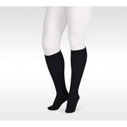 Juzo 2002 Soft Closed Toe Knee Highs w/Silicone Band Border - 30-40 mmHg Reg Black IV