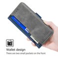 thumbnail image 4 of For Xiaomi Redmi Note 14 4G (164.84mm) Case Contrast Color Wallet Leather Phone Cover - Dark Brown +, 4 of 5