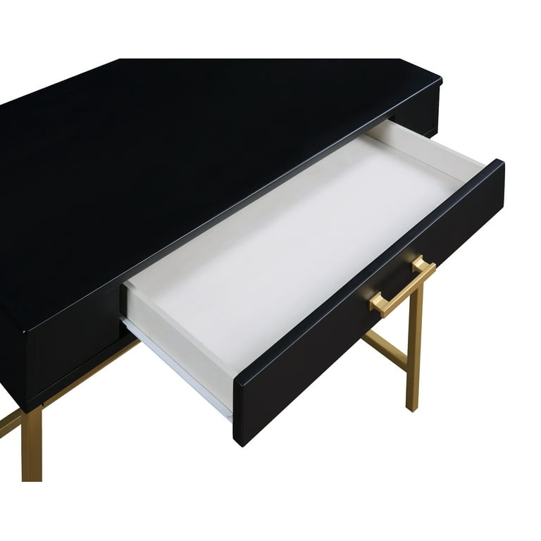 Black and gold desk walmart discount