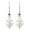 Silver, variant on Freshwater White Pearls Silver Crystal Bead Sterling Silver Dangle Earrings